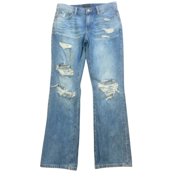 Lucky Brand Men’s Distressed Jeans 30x32 Medium Wash Straight Leg - Picture 1 of 10